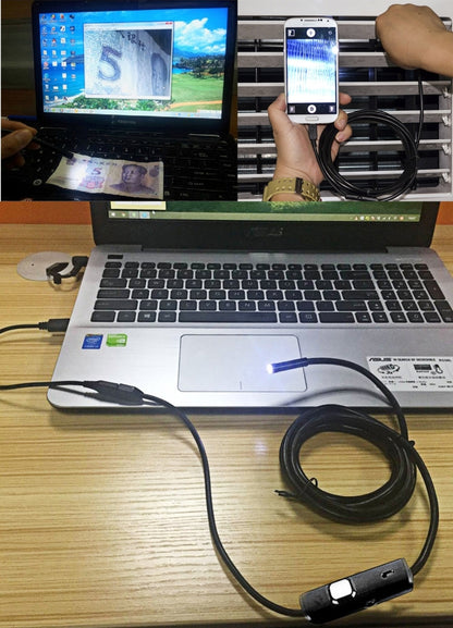 Waterproof Micro USB Endoscope Snake Tube Inspection Camera with 6 LED for OTG Android Phone, Length: 1m, Lens Diameter: 7mm -  by buy2fix | Online Shopping UK | buy2fix
