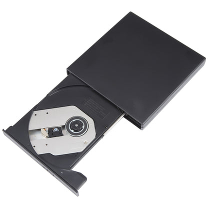 USB Slim Portable Optical Drive (CD-ROM)(Black) - Rewritable Drive by buy2fix | Online Shopping UK | buy2fix