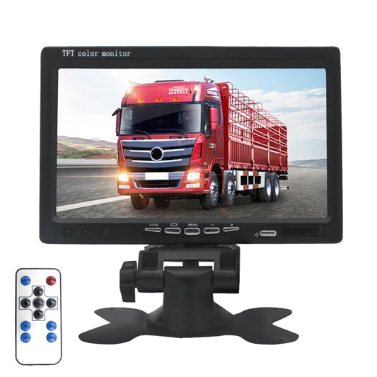 7.0 inch Car Monitor / Surveillance Cameras Monitor with Adjustable Angle Holder & Remote Controller, Dual Video Input - Car Monitor by buy2fix | Online Shopping UK | buy2fix