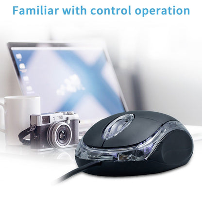 1000dpi Colorful Light USB Scroll Wheel Optical Mouse(Black) - Wired Mice by buy2fix | Online Shopping UK | buy2fix