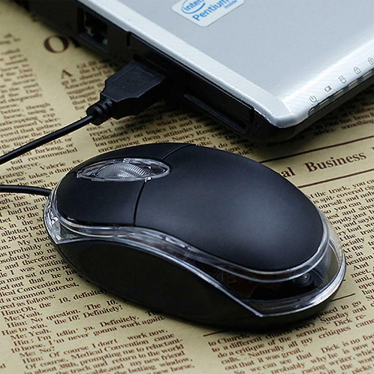 1000dpi Colorful Light USB Scroll Wheel Optical Mouse(Black) - Wired Mice by buy2fix | Online Shopping UK | buy2fix