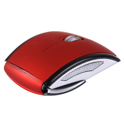 Wireless 2.4GHz 800-1200-1600dpi Snap-in Transceiver Folding Wireless Optical Mouse / Mice(Red) by buy2fix