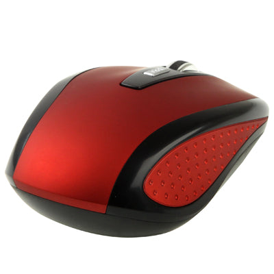 2.4 GHz 800~1600 DPI Wireless 6D Optical Mouse with USB Mini Receiver, Plug and Play, Working Distance up to 10 Meters (Red) by buy2fix