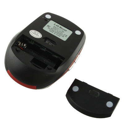 2.4 GHz 800~1600 DPI Wireless 6D Optical Mouse with USB Mini Receiver, Plug and Play, Working Distance up to 10 Meters (Red) by buy2fix