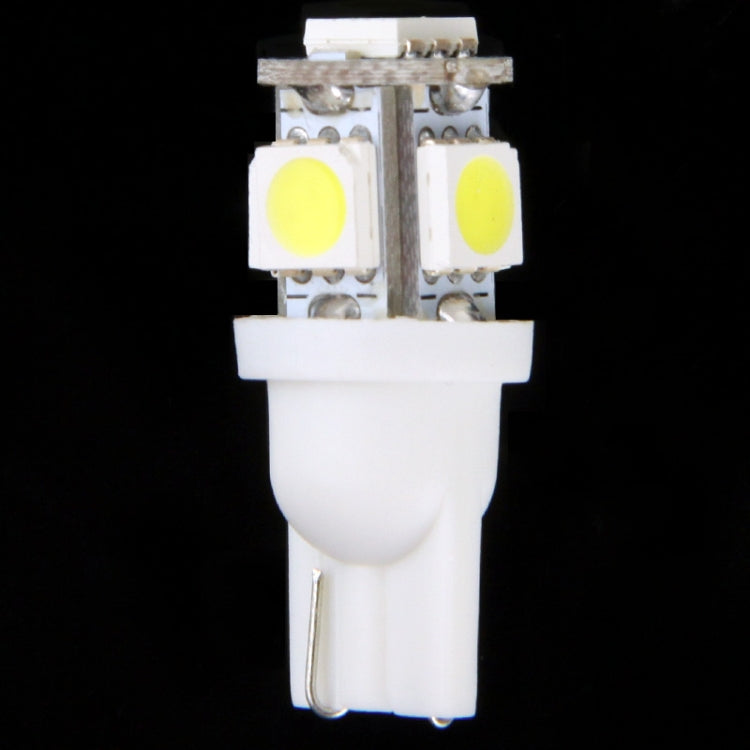 T10 5 LED Super White Vehicle Car Signal Light Bulb (Pair)(White) - Clearance Lights by buy2fix | Online Shopping UK | buy2fix