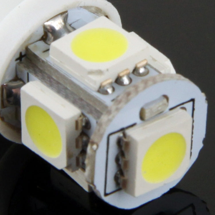 T10 5 LED Super White Vehicle Car Signal Light Bulb (Pair)(White) - Clearance Lights by buy2fix | Online Shopping UK | buy2fix