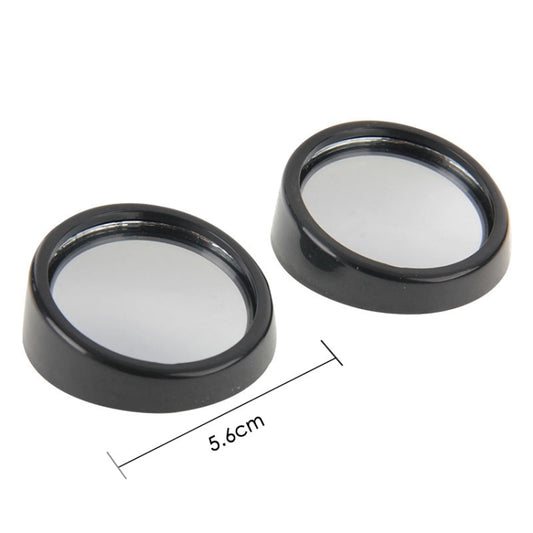 2 PCS SY-022 Car Vehicle Mirror Blind Spot Rear View Small Round Mirror, Diameter: about 5.6cm(Black) by buy2fix