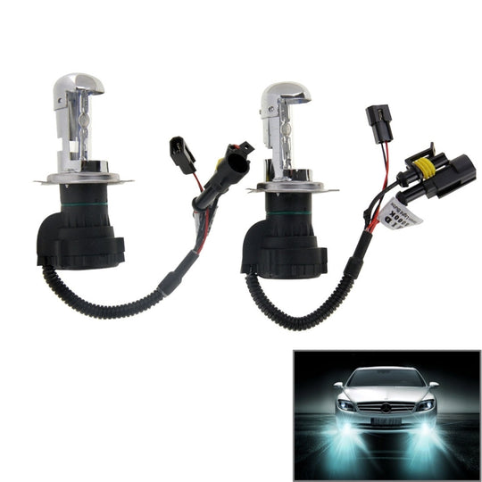 DC12V 35W 9007/9004-3 HID Xenon Light Single Beam Super Vision Waterproof Head Lamp with One Cable, Color Temperature: 6000K, Pack of 2