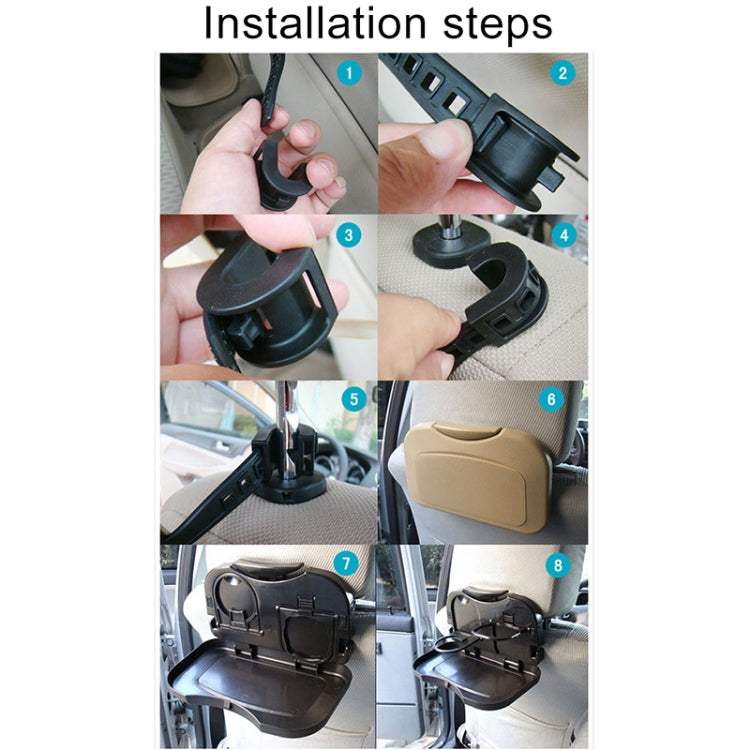 Car Rear Seat Multifunctional Folding Drink Holder by buy2fix