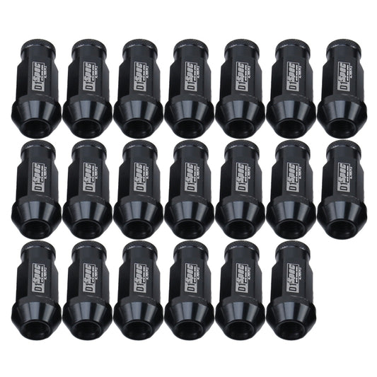 D1 Spec P1.5 M12x1.25 Racing Wheel Nut, Length: 50mm(Black) - Nuts & Bolts by buy2fix | Online Shopping UK | buy2fix