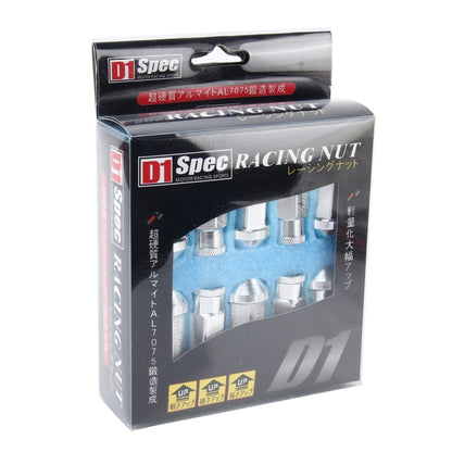 D1 Spec P1.5 M12x1.25 Racing Wheel Nut, Length: 50mm(Silver) - Nuts & Bolts by buy2fix | Online Shopping UK | buy2fix