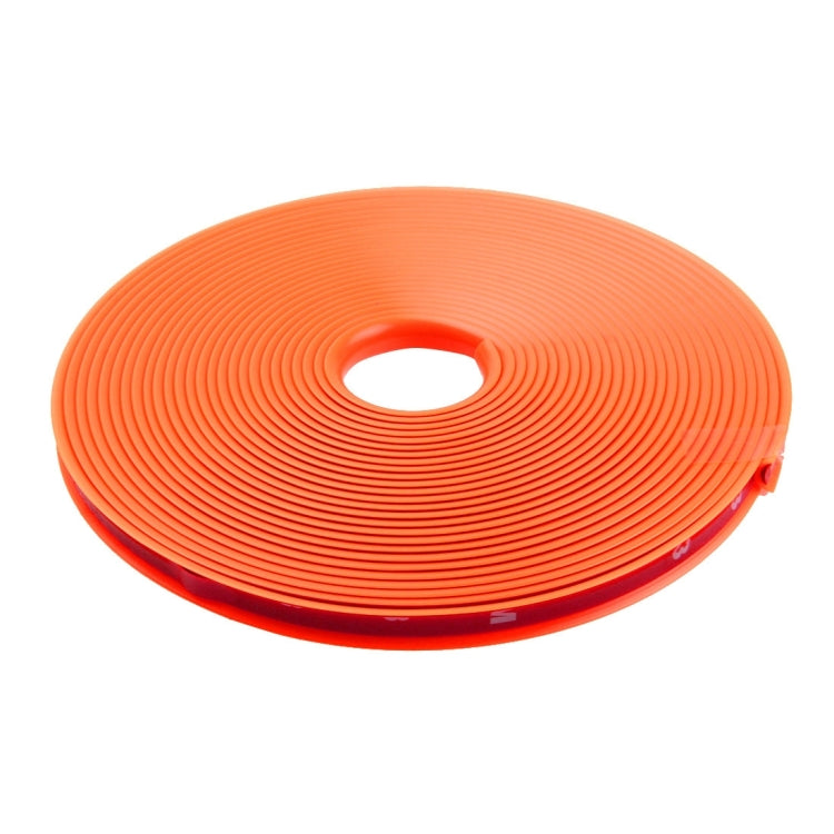 Universal Decorative Scratchproof Stickup 8M Flexible Car Wheel Hub TRIM Mouldings Decoration Strip(Orange) by buy2fix