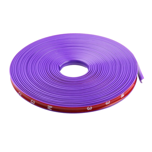 Universal Decorative Scratchproof Stickup 8M Flexible Car Wheel Hub TRIM Mouldings Decoration Strip(Purple) - Decorative Strip by buy2fix | Online Shopping UK | buy2fix