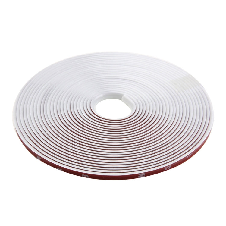 Universal Decorative Scratchproof Stickup 8M Flexible Car Wheel Hub TRIM Mouldings Decoration Strip(White) by buy2fix