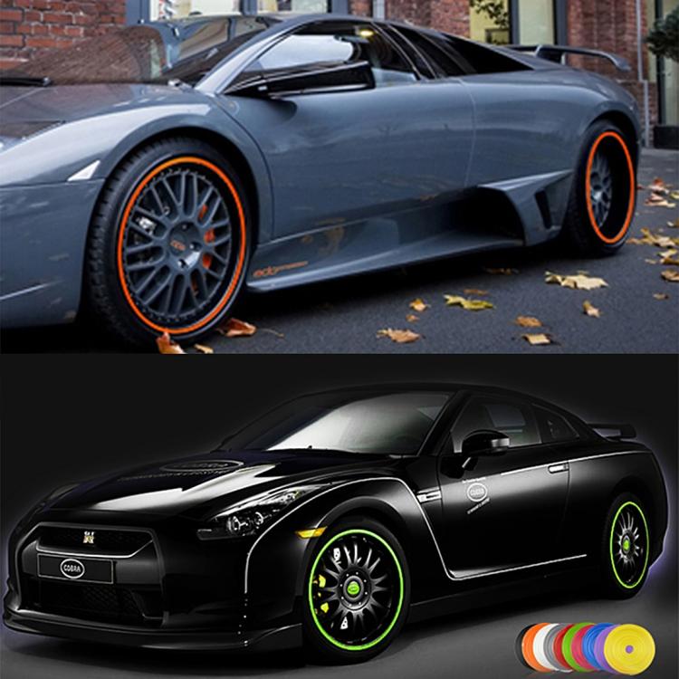 Universal Decorative Scratchproof Stickup 8M Flexible Car Wheel Hub TRIM Mouldings Decoration Strip(Grey) by buy2fix