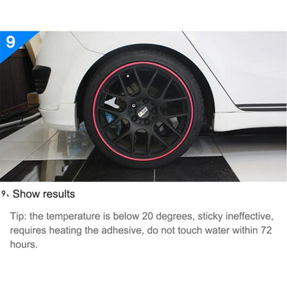 Universal Decorative Scratchproof Stickup 8M Flexible Car Wheel Hub TRIM Mouldings Decoration Strip(Blue) by buy2fix