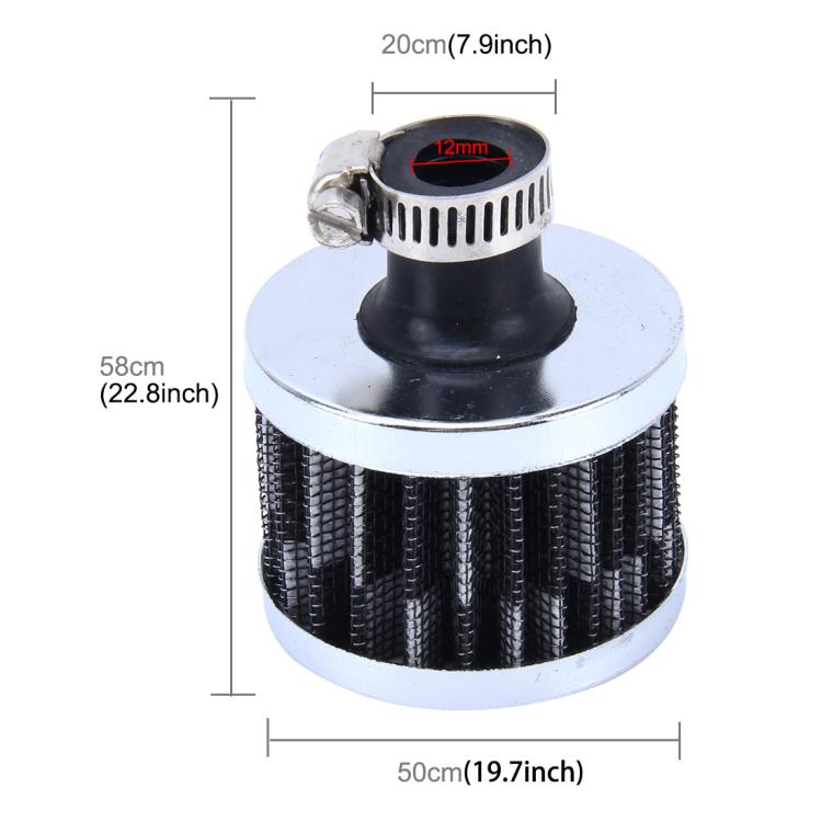 MZ 50mm Universal Mushroom Head Style Air Filter for Car(Black) - Air Intake System by buy2fix | Online Shopping UK | buy2fix
