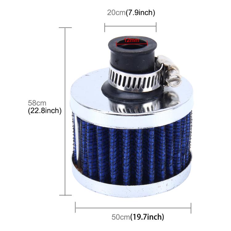 MZ 50mm Universal Mushroom Head Style Air Filter for Car(Blue) - Air Intake System by buy2fix | Online Shopping UK | buy2fix