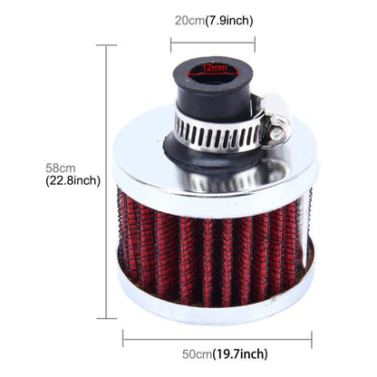 MZ 50mm Universal Mushroom Head Style Air Filter for Car(Red) - Air Intake System by buy2fix | Online Shopping UK | buy2fix