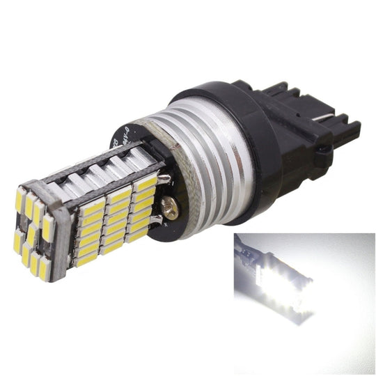2 PCS T25 3156 9W 450LM White Light 45 LED 4014 SMD Car Brake Light Reverse Lamp Parking Light Bulb, DC 12V