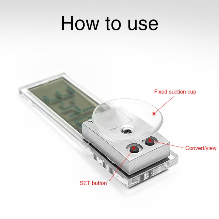 K-033 LCD Auto Clock with Sucker - Clocks & Car Meters by buy2fix | Online Shopping UK | buy2fix