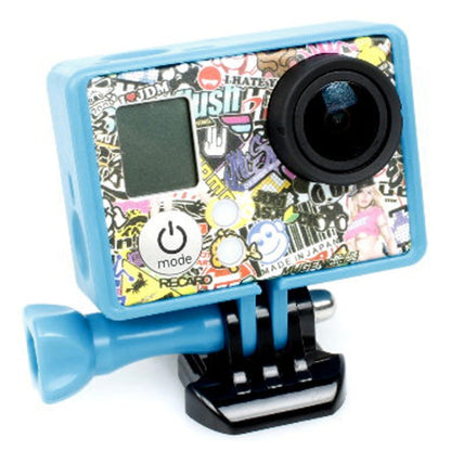 TMC High Quality Tripod Cradle Frame Mount Housing for GoPro HERO4 /3+ /3, HR191(Dark Blue) - Protective Frame by TMC | Online Shopping UK | buy2fix