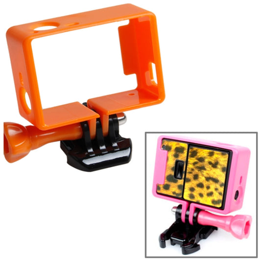 TMC High Quality Tripod Cradle Frame Mount Housing for GoPro HERO4 /3+ /3, HR191(Orange) - Protective Frame by TMC | Online Shopping UK | buy2fix