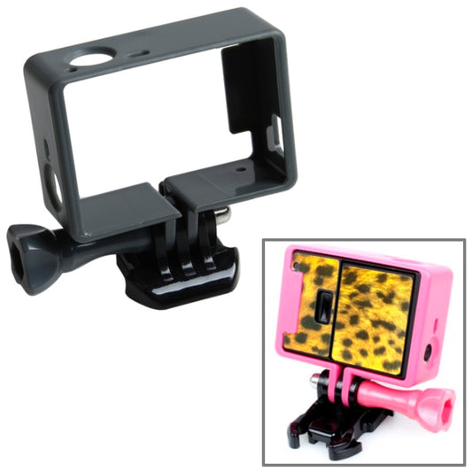 TMC High Quality Tripod Cradle Frame Mount Housing for GoPro HERO4 /3+ /3, HR191(Grey) - Protective Frame by TMC | Online Shopping UK | buy2fix
