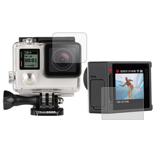 Ultra Clear LCD Screen Protector + Housing Glass Lens Protector Film for GoPro HERO4 Silver Camera - Protective Film by buy2fix | Online Shopping UK | buy2fix