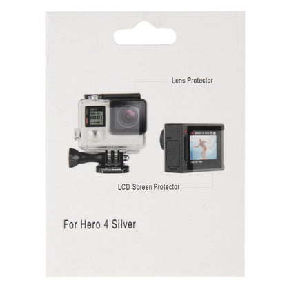 Ultra Clear LCD Screen Protector + Housing Glass Lens Protector Film for GoPro HERO4 Silver Camera - Protective Film by buy2fix | Online Shopping UK | buy2fix