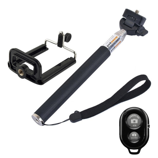 YKD-121 Extendable Handheld Selfie Monopod with Bluetooth Remote Shutter + Clip Holder Set for Mobile Phone - Hand-Sticking Bracket by buy2fix | Online Shopping UK | buy2fix