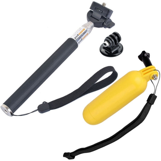 YKD-113 3 in 1 Selfie Stick Monopod + Floating Bobber Tripod Mount Set for GoPro, Insta360, DJI and Other Action Cameras -  by buy2fix | Online Shopping UK | buy2fix