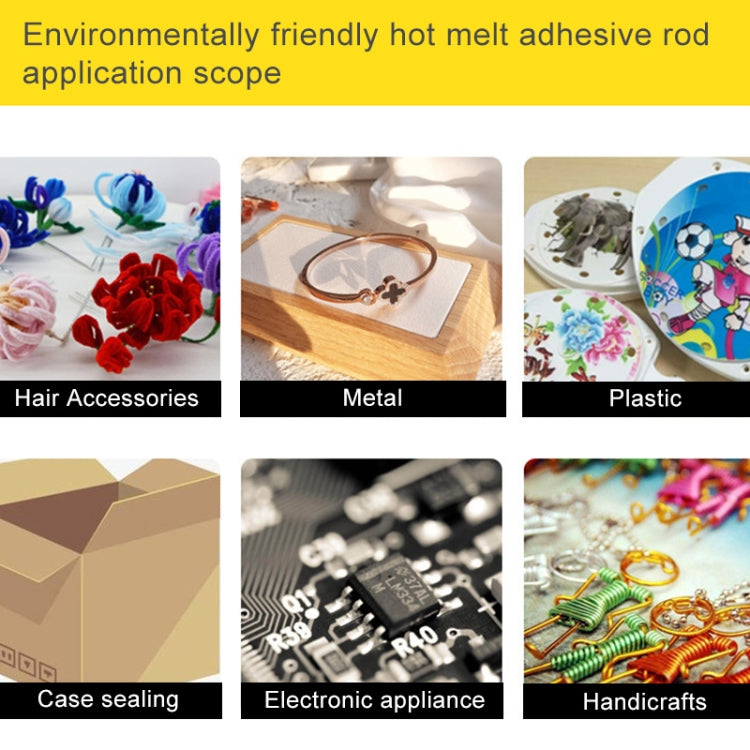 10 PCS Practical Transparent White Hot Melt Glue Stick, Size: 270 x 7mm - Hot Melt Glue Gun by buy2fix | Online Shopping UK | buy2fix