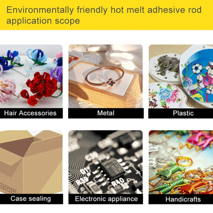 10 PCS Practical Transparent White Hot Melt Glue Stick, Size: 270 x 7mm - Hot Melt Glue Gun by buy2fix | Online Shopping UK | buy2fix