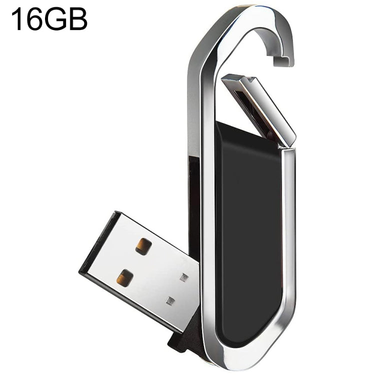 16GB Metallic Keychains Style USB 2.0 Flash Disk (Black)(Black) by buy2fix