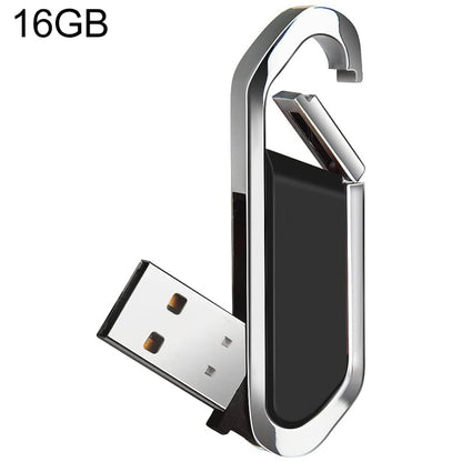 16GB Metallic Keychains Style USB 2.0 Flash Disk (Black)(Black) by buy2fix