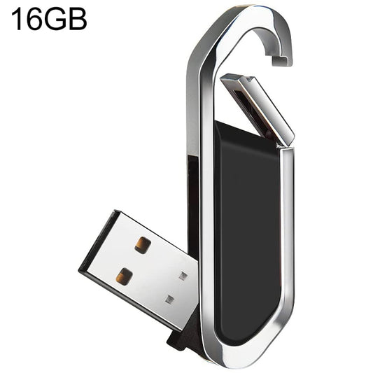16GB Metallic Keychains Style USB 2.0 Flash Disk (Black)(Black) by buy2fix