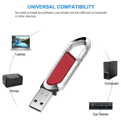 4GB Metallic Keychains Style USB 2.0 Flash Disk (Red)(Red) by buy2fix