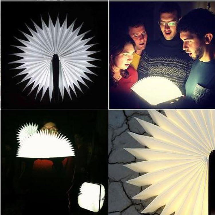 Creative LED Flip Origami Book Lamp Nightlights, Warm White Light + White Light, FS-LED01 500 lumens by buy2fix