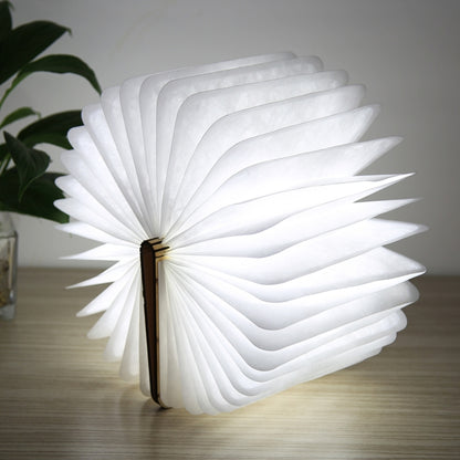 Creative LED Flip Origami Book Lamp Nightlights, Warm White Light + White Light, FS-LED01 500 lumens by buy2fix