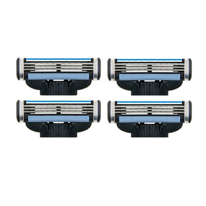 4 PCS Face Care Barber Shaving Razor Blade Refills Replacement Kit for Man - Shavers Parts by buy2fix | Online Shopping UK | buy2fix