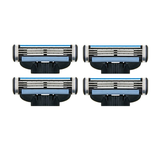 4 PCS Face Care Barber Shaving Razor Blade Refills Replacement Kit for Man - Shavers Parts by buy2fix | Online Shopping UK | buy2fix