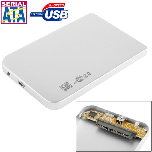 2.5 inch SATA HDD External Case, Size: 126mm x 75mm x 13mm (Silver) - HDD Enclosure by buy2fix | Online Shopping UK | buy2fix