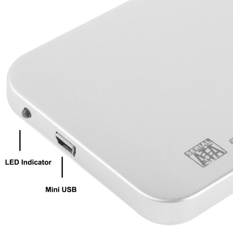 2.5 inch SATA HDD External Case, Size: 126mm x 75mm x 13mm (Silver) - HDD Enclosure by buy2fix | Online Shopping UK | buy2fix