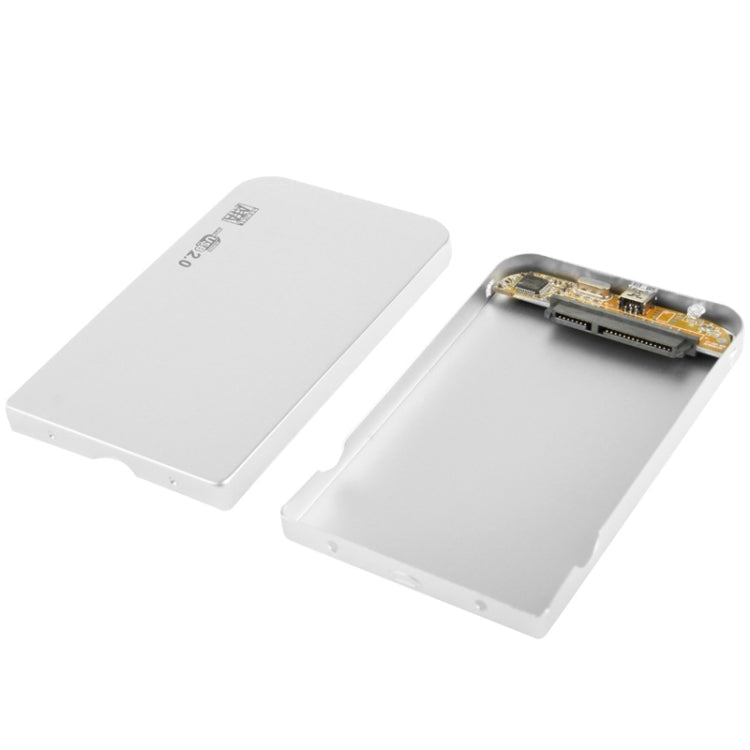 2.5 inch SATA HDD External Case, Size: 126mm x 75mm x 13mm (Silver) - HDD Enclosure by buy2fix | Online Shopping UK | buy2fix