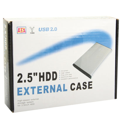 2.5 inch SATA HDD External Case, Size: 126mm x 75mm x 13mm (Silver) - HDD Enclosure by buy2fix | Online Shopping UK | buy2fix