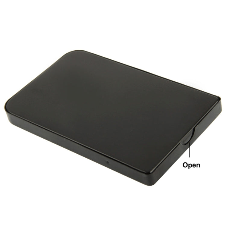 2.5 inch SATA HDD External Case, Size: 126mm x 75mm x 13mm (Black) by buy2fix