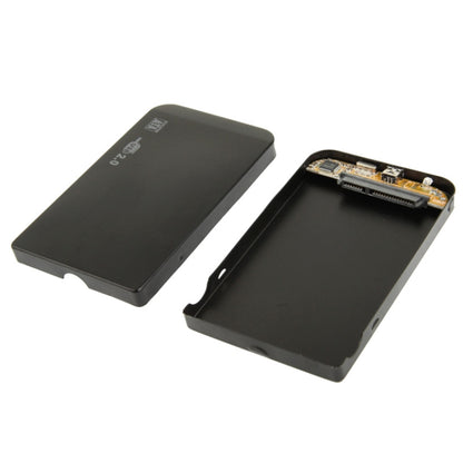 2.5 inch SATA HDD External Case, Size: 126mm x 75mm x 13mm (Black) by buy2fix