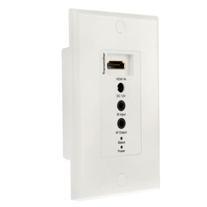HDMI Single Cat5e / 6 50 Meters Wall Plate Extender, EU Plug (White) - Amplifier by buy2fix | Online Shopping UK | buy2fix
