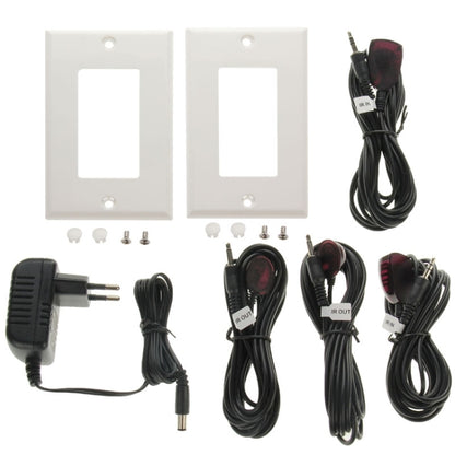 HDMI Single Cat5e / 6 50 Meters Wall Plate Extender, EU Plug (White) - Amplifier by buy2fix | Online Shopping UK | buy2fix